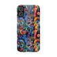 Psychedelic Visions Slim iPhone Case - Vibrant Design for Artistic Souls