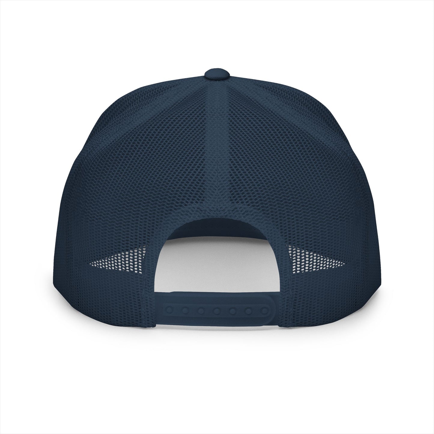 Red 'ELOHIM, GENESIS 1:1'  Embroidered 5 Panel Trucker Cap | Casual Style Hat, Adjustable, Unisex, Perfect Gift for Outdoors, Festivals, Daily Wear