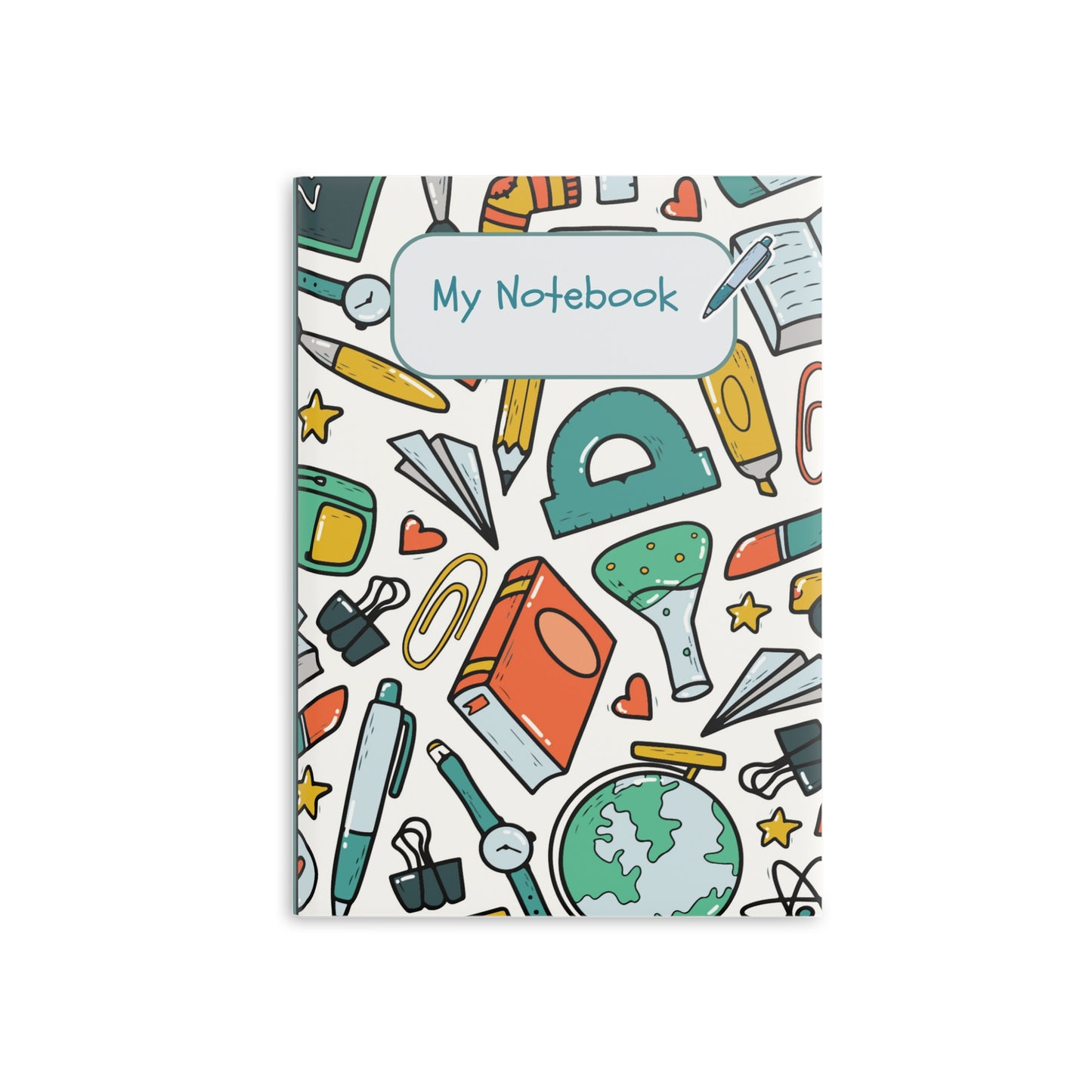 Emerald School Doodles Hardcover Notebook with Puffy Covers (PY)