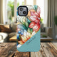 Personalized Radiant Gardenlight Stained Glass Tough MagSafe Magnetic Case, Vibrant Flower Cover, Durable Protective Case, Unique Gift for Her, Spring Elegance, iPhone® 13, 14, 15, 16, 17, Pro, Pro Max, Plus Cases.