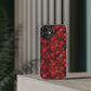 Velvet Petal Noir Floral Petal Clear Impact-Resistant iPhone and Samsung Case.