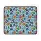 Blue Academic Colorful School-Themed Non-Slip Gaming Mouse Pad - Perfect for Students & Gamers