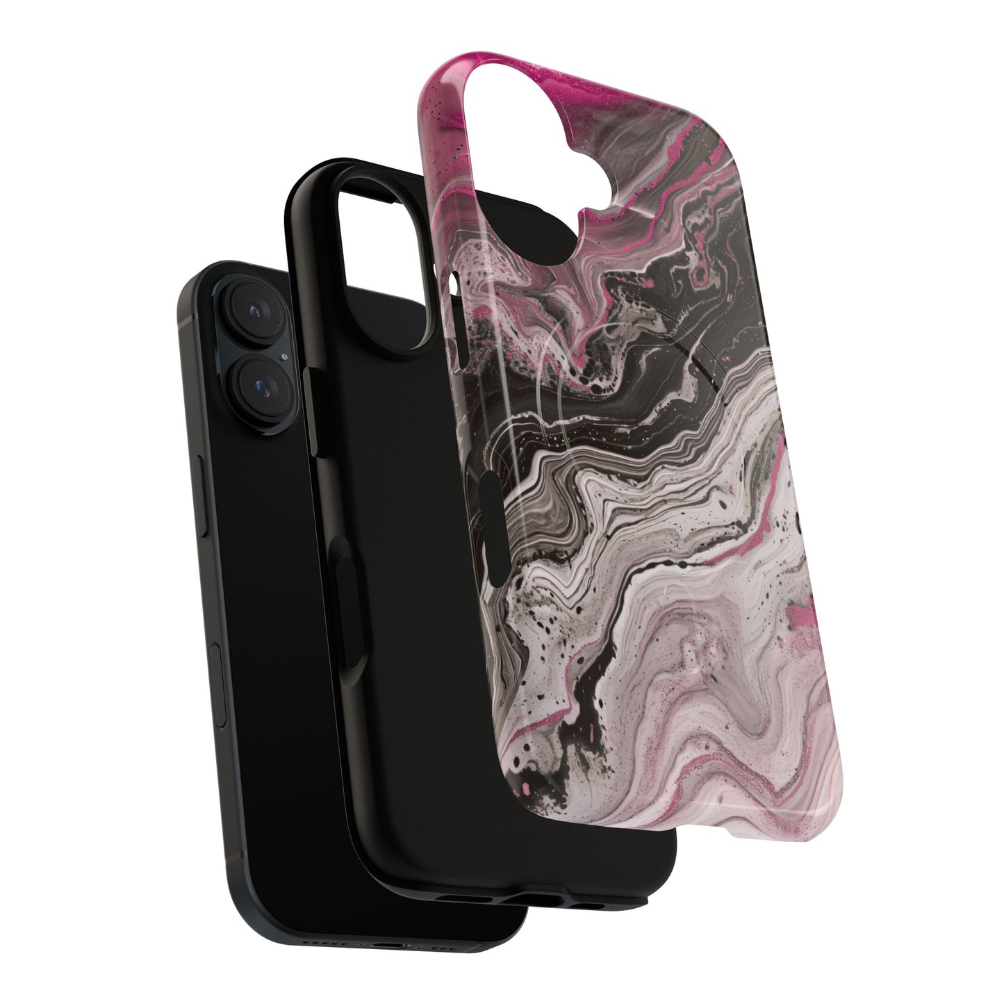Stylish Magnetic iPhone Cases for Tough Protection, Trendy iPhone Covers, Gift for Teens, Modern Tech Accessories, Marble iPhone Design Cases
