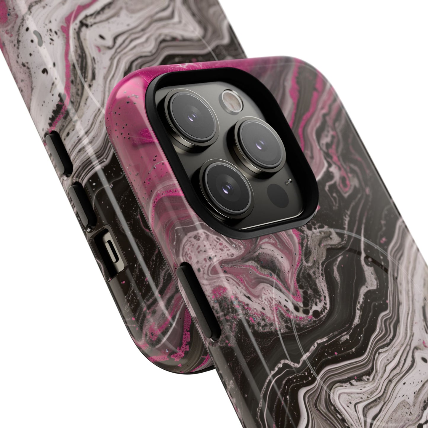 Stylish Magnetic iPhone Cases for Tough Protection, Trendy iPhone Covers, Gift for Teens, Modern Tech Accessories, Marble iPhone Design Cases