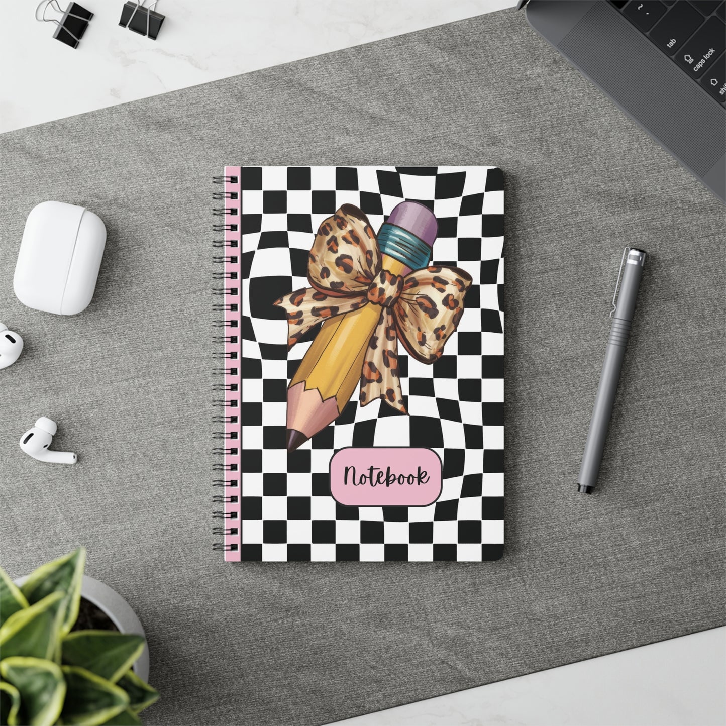 Wild Style Checkered Softcover Notebook, A5 (PY)