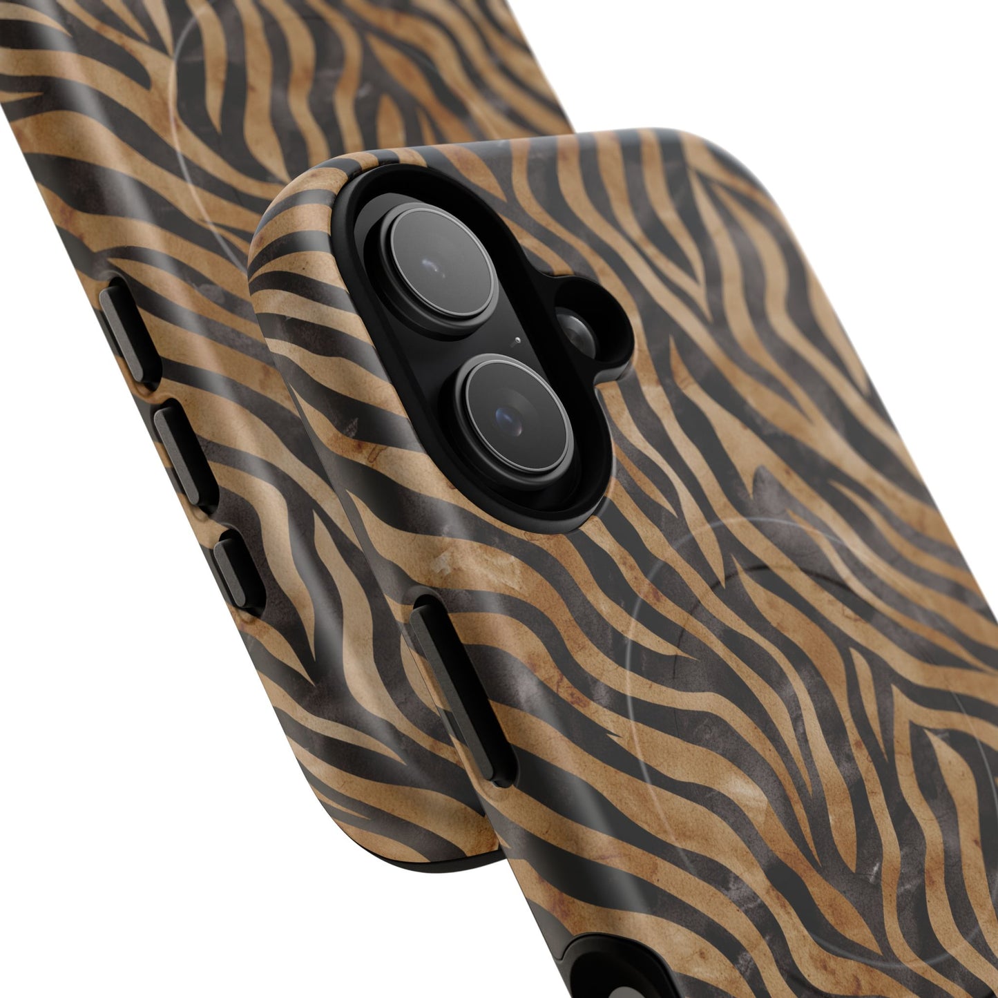 Tough Magnetic iPhone Case with Zebra Print, Stylish Protection for iPhones, Unique iPhone Accessory, Gift for Animal Lovers]