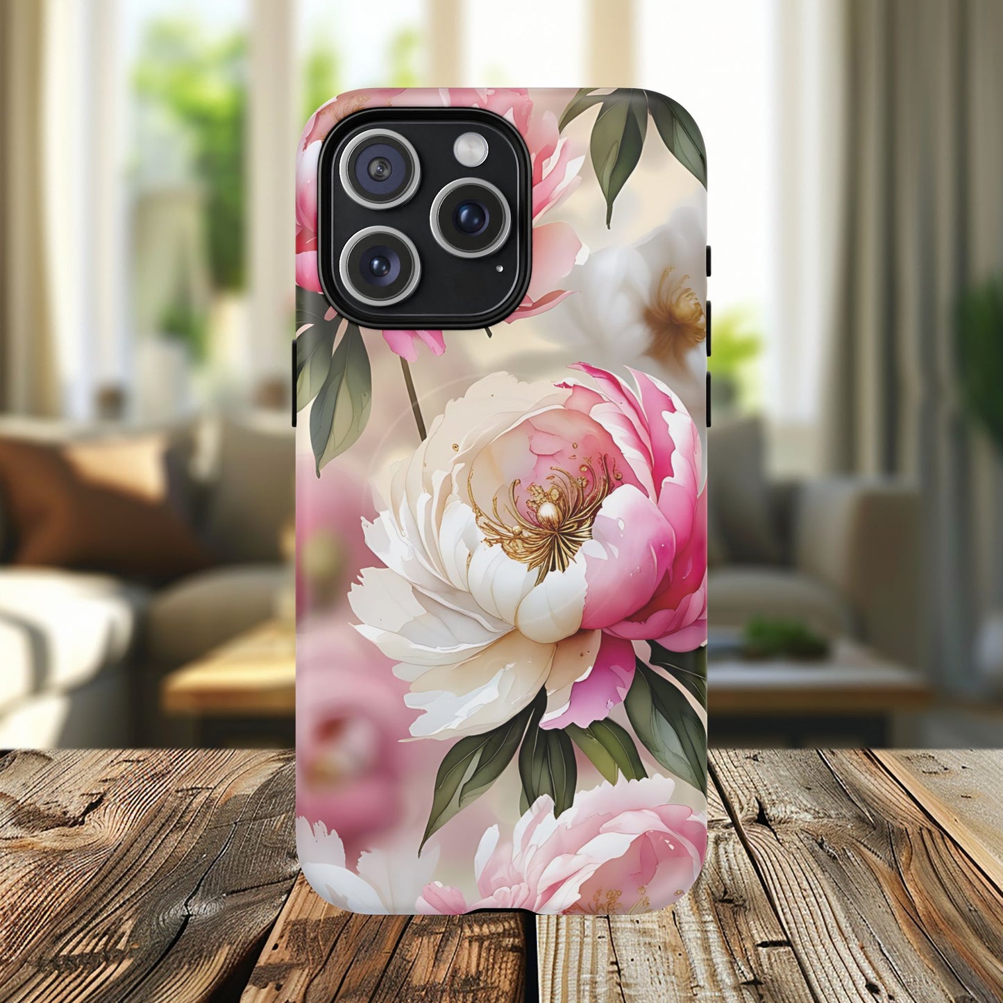 Blooming Petals Tough Magnetic Phone Cases, Elegant Phone Cover, Durable Case for Flower Lovers, Phone Accessories