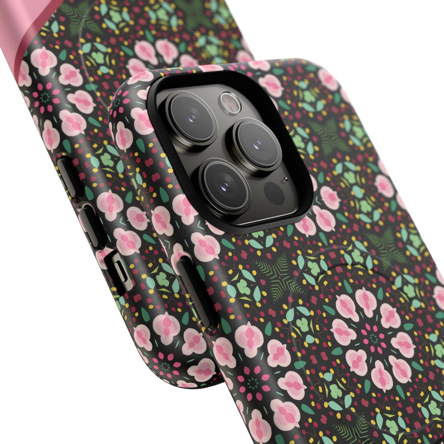 Personalized Twilight Petal Tapestry Floral Tough Magnetic MagSafe® iPhone Case, Durable iPhone Protector, Unique Gift for Her, Stylish Tech Accessories.