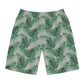 Grey Tropical Bliss Men's Board Shorts (AOP)- (PY)