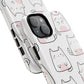Cute Kawaii Cat Tough Magnetic iPhone Case, Cute Cat Lover Gift, Kawaii iPhone Cover, Tough iPhone Case, Unique Pet Themed Accessory,