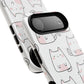 Cute Kawaii Cat Tough Magnetic iPhone Case, Cute Cat Lover Gift, Kawaii iPhone Cover, Tough iPhone Case, Unique Pet Themed Accessory,