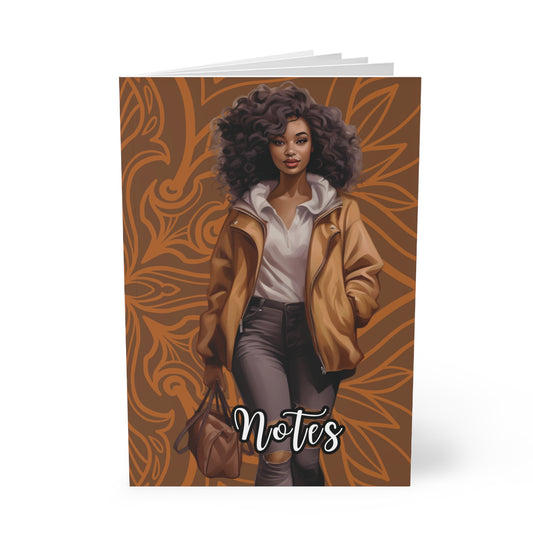 Chic A5 Notebook - "Notes" & "Embrace the Journey" Design for Inspiration