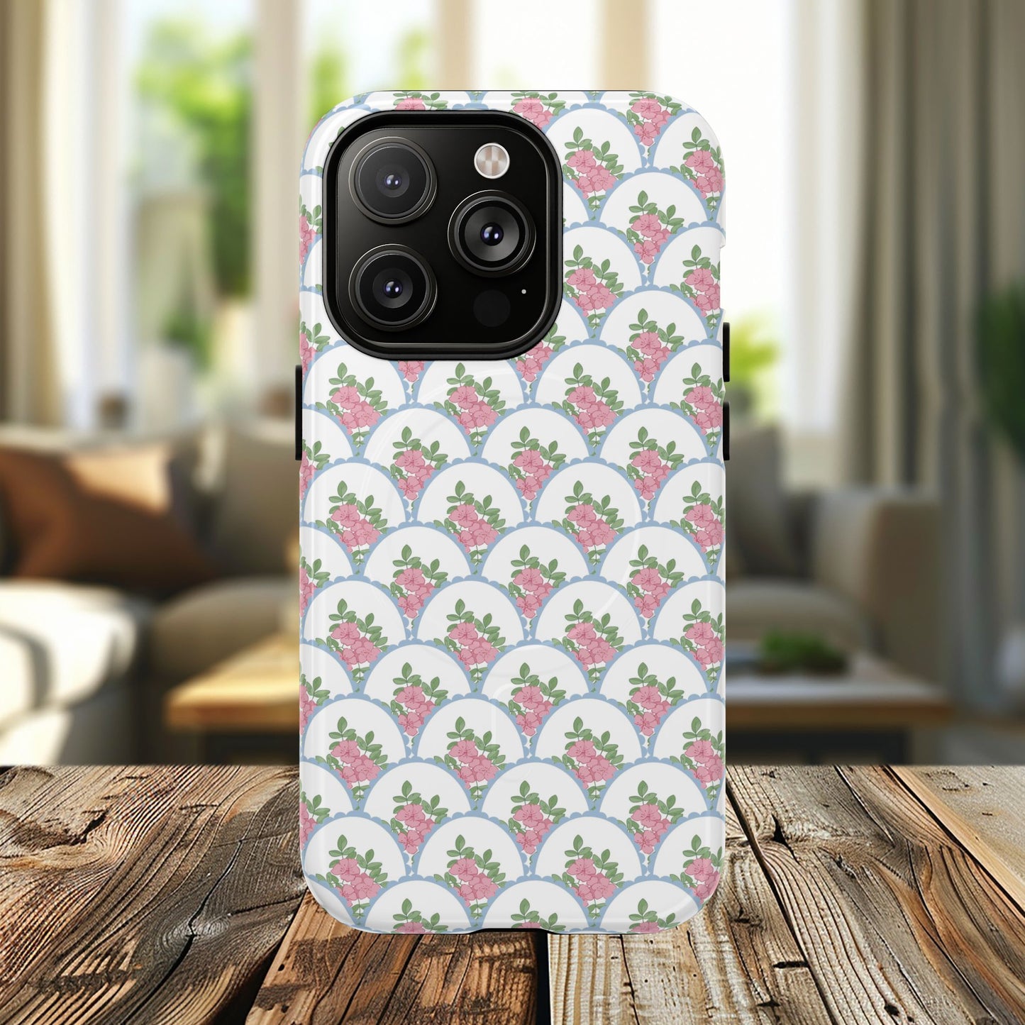 Garden Lace Scallop Tough iPhone Magnetic Cases - Chic iPhone Protection, Cute Mother’s Day Gift, Stylish Tech Accessory, Unique Gift for Her.