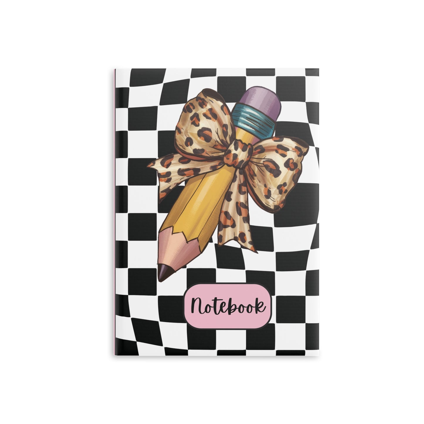 Wild Style Checkered Hardcover Notebook with Puffy Covers (PY)