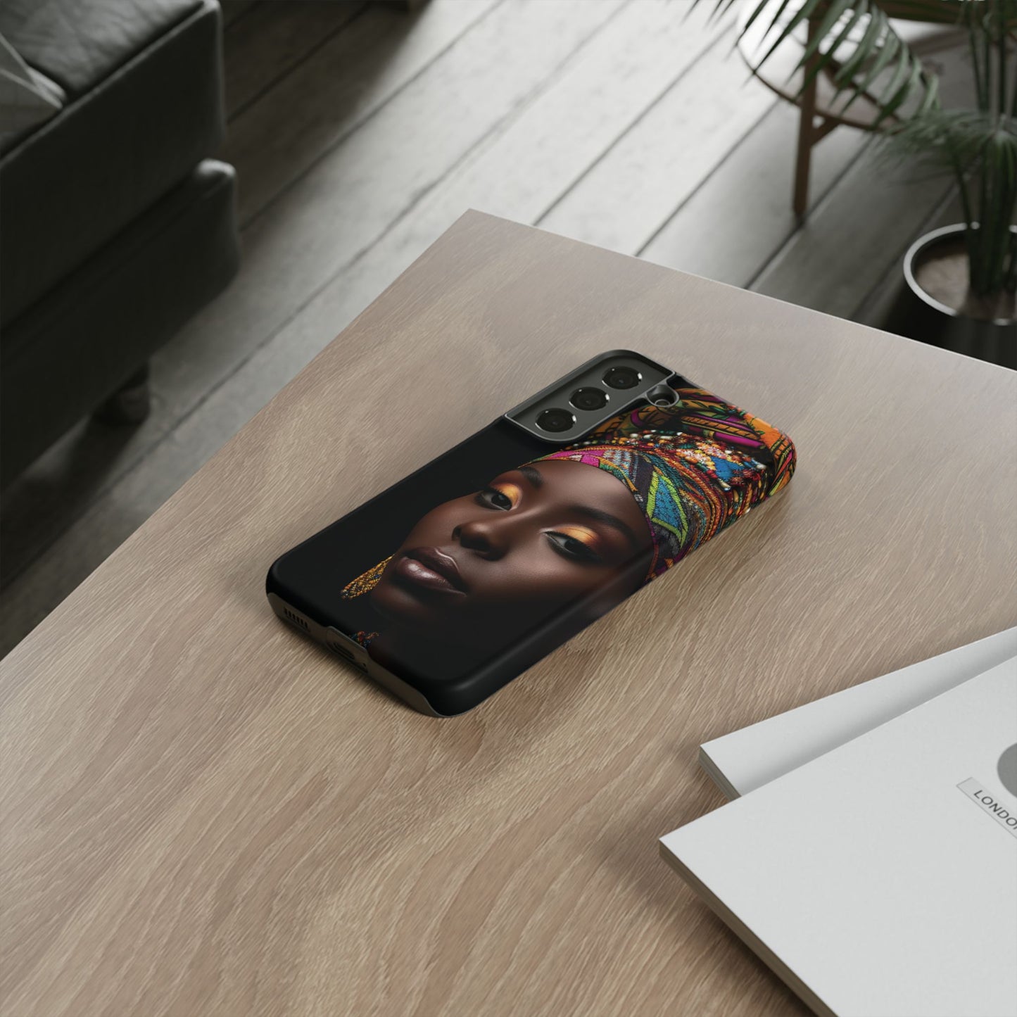 Regal Reflections: African Majesty Tough Google Pixel, iPhone and Samsung Cases.