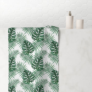 Tropical Bliss White Mink-Cotton Towel