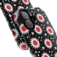 Crimson Spark Radiance Bold Floral Magnetic iPhone Cases, Stylish Tough Cases, Unique iPhone Accessories, Perfect Gift for Her, Trendy Tech Gear.