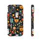 Whimsical Feline Garden iPhone, Samsung or Google Pixel Tough Cases