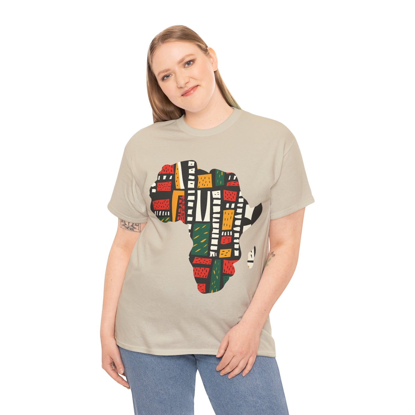 Tribal Harmony Africa Unisex Heavy Gildan Cotton Tee.