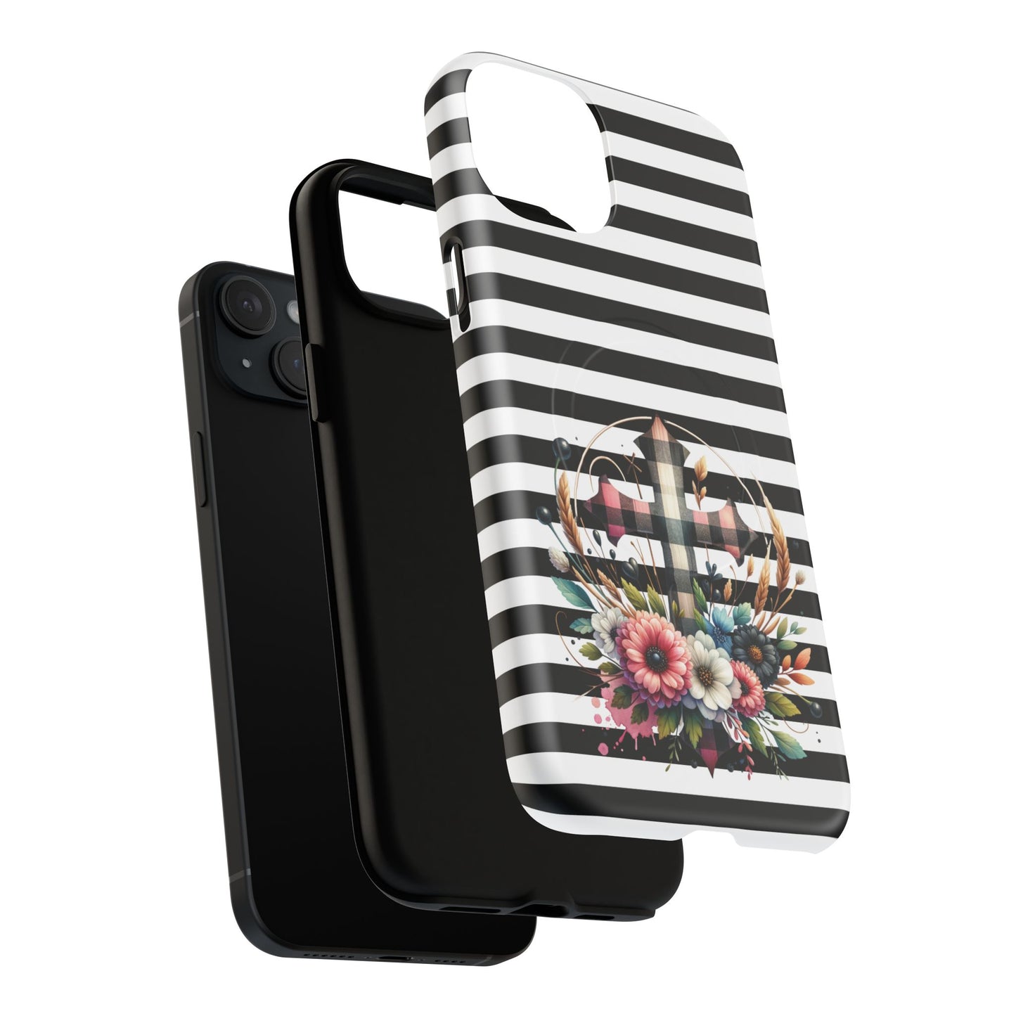 Striped in His Glory iPhone Case, Tough Magnetic Phone Protector, MagSafe iPhone Cover, Durable Case for Everyday Use, Gift for Nature Lovers, Vibrant Design.