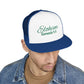 Green 'ELOHIM, GENESIS 1:1'  Embroidered 5 Panel Trucker Cap | Casual Style Hat, Adjustable, Unisex, Perfect Gift for Outdoors, Festivals, Daily Wear