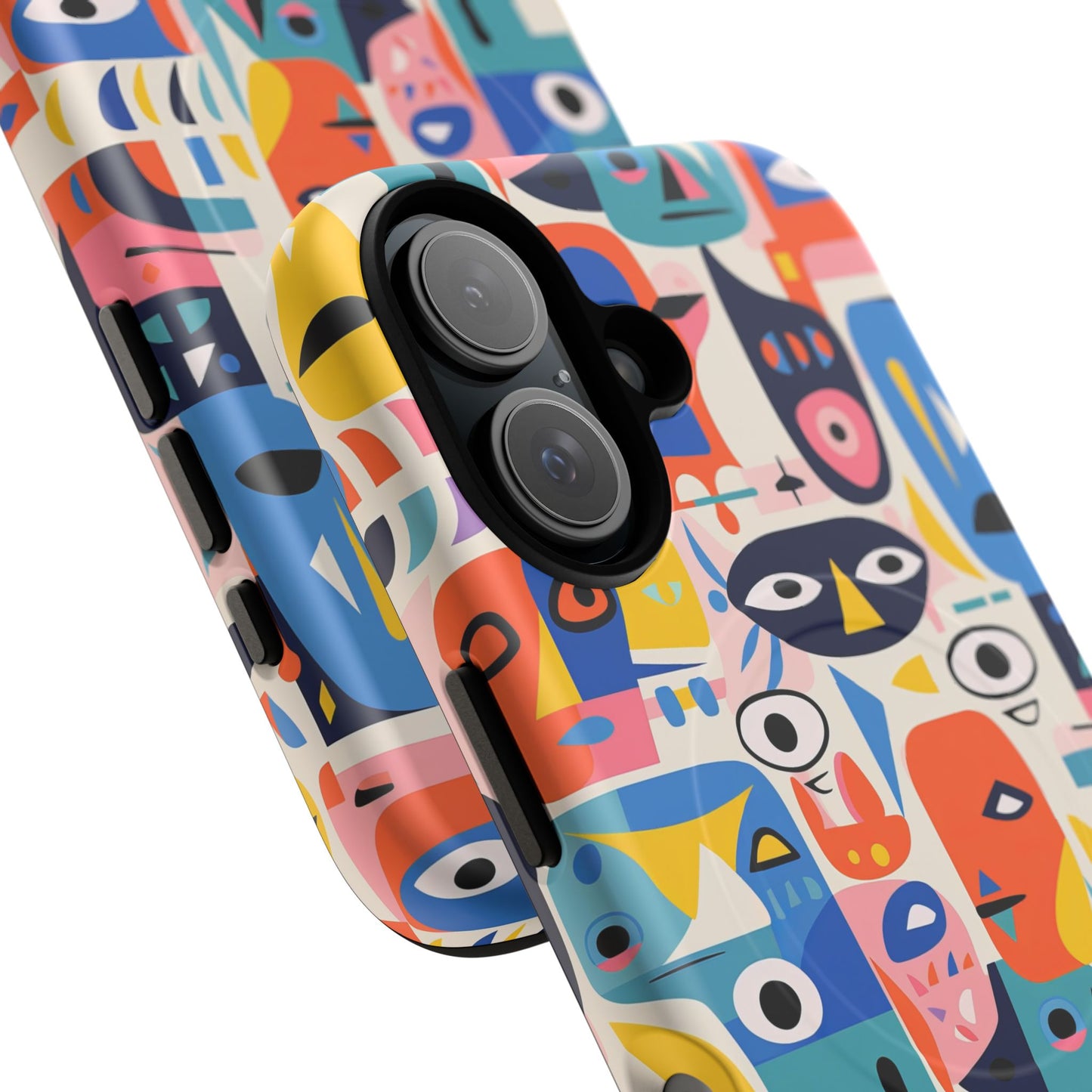 Personalized Vibrant Phone Case,  Magnetic iPhone Cover, Colorful Abstract Protection, Trendy Gift, Unique Tech Accessory, Art Phone Case