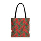 Red Tropical Bliss Tote Bag