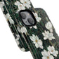 Midnight Magnolia Tough iPhone Magnetic Case, Stylish Stained Glass iPhone Protection, Nature Lover Gift, Spring Vibes