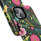 Personalized Floral Fantasy Tough Magnetic iPhone Cases- a Gift for Gardeners, Mother's Day, Birthday Gift, Anniversary Gift, Presents