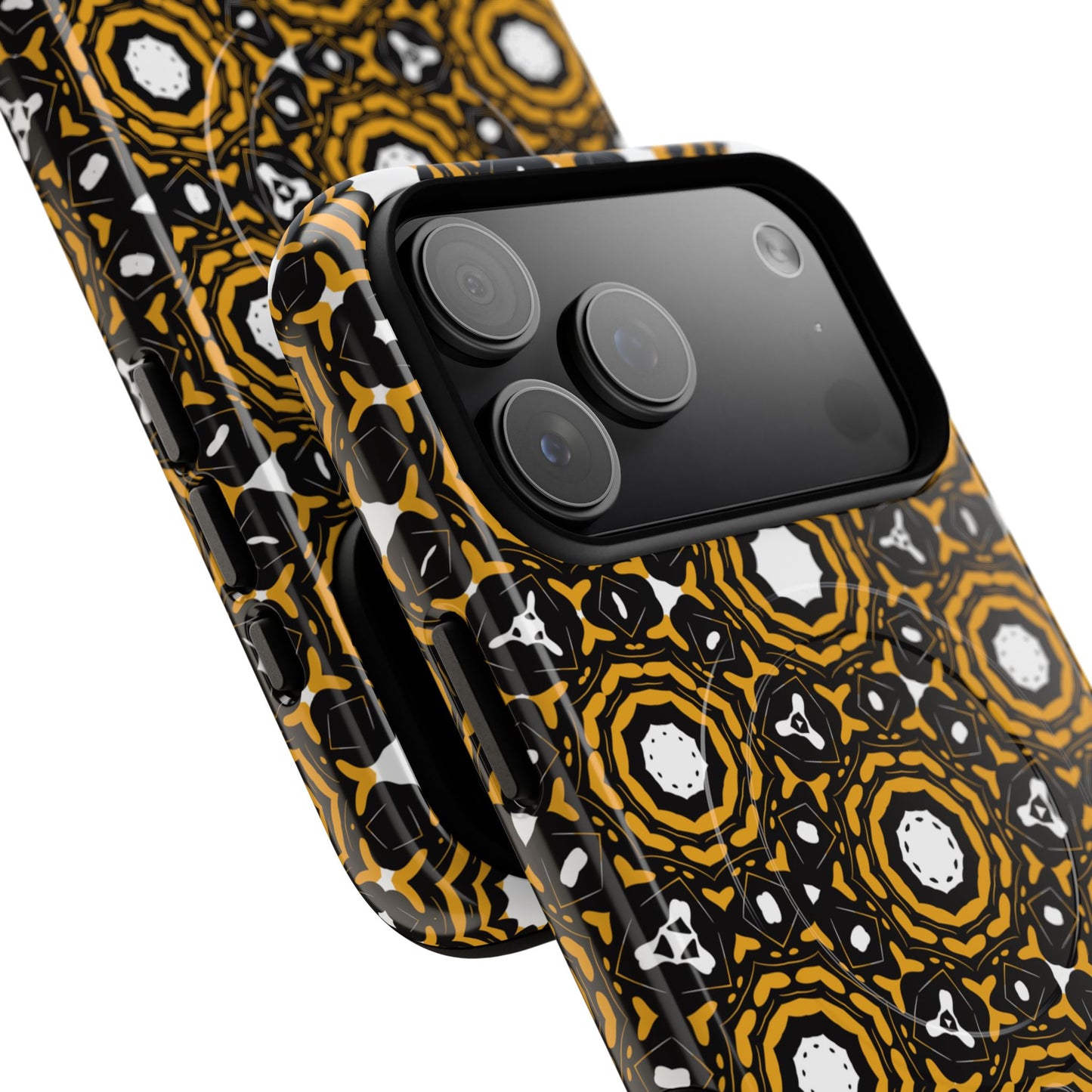 Stylish Tough Magnetic Phone Case, Unique Pattern Phone Cover, Durable Magnetic Case, Trendy Tech Accessories, Gift for Phone Lovers