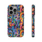 Psychedelic Visions Colorful Art iPhone Case - Tough Cases with Vibrant Abstract Design