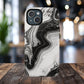 Black Marble Magnetic iPhone Case for Tough Protection, Stylish iPhone Mobile Accessory, Fashionable Gift, Unique Marble iPhone Design, Durable Smartphone Cover