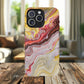 Colorful Red Marble iPhone Case, Tough Magnetic Cases, Stylish iPhone Protection, Unique Gift for iPhone Lovers, iPhone Accessories