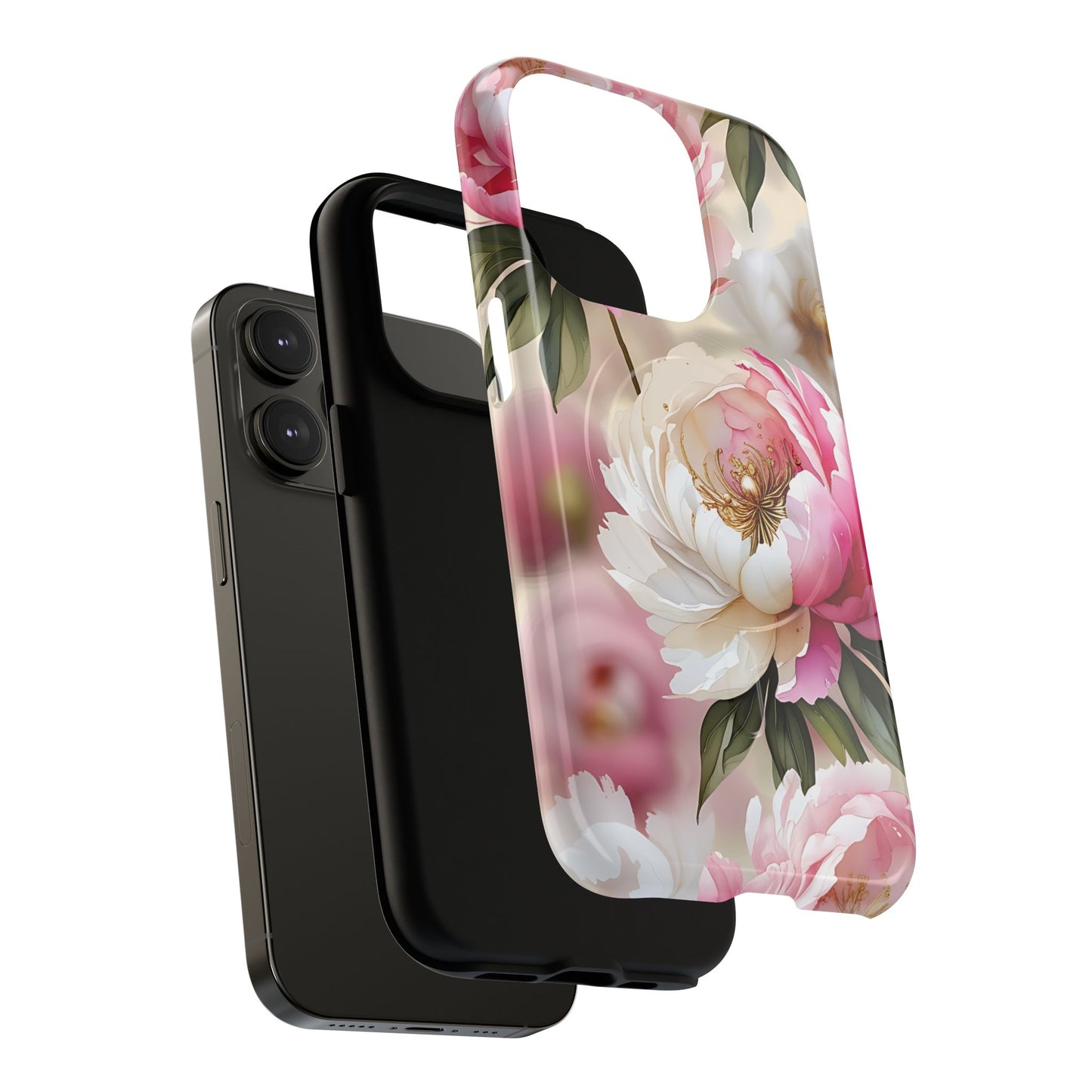 Blooming Petals Tough Magnetic Phone Cases, Elegant Phone Cover, Durable Case for Flower Lovers, Phone Accessories