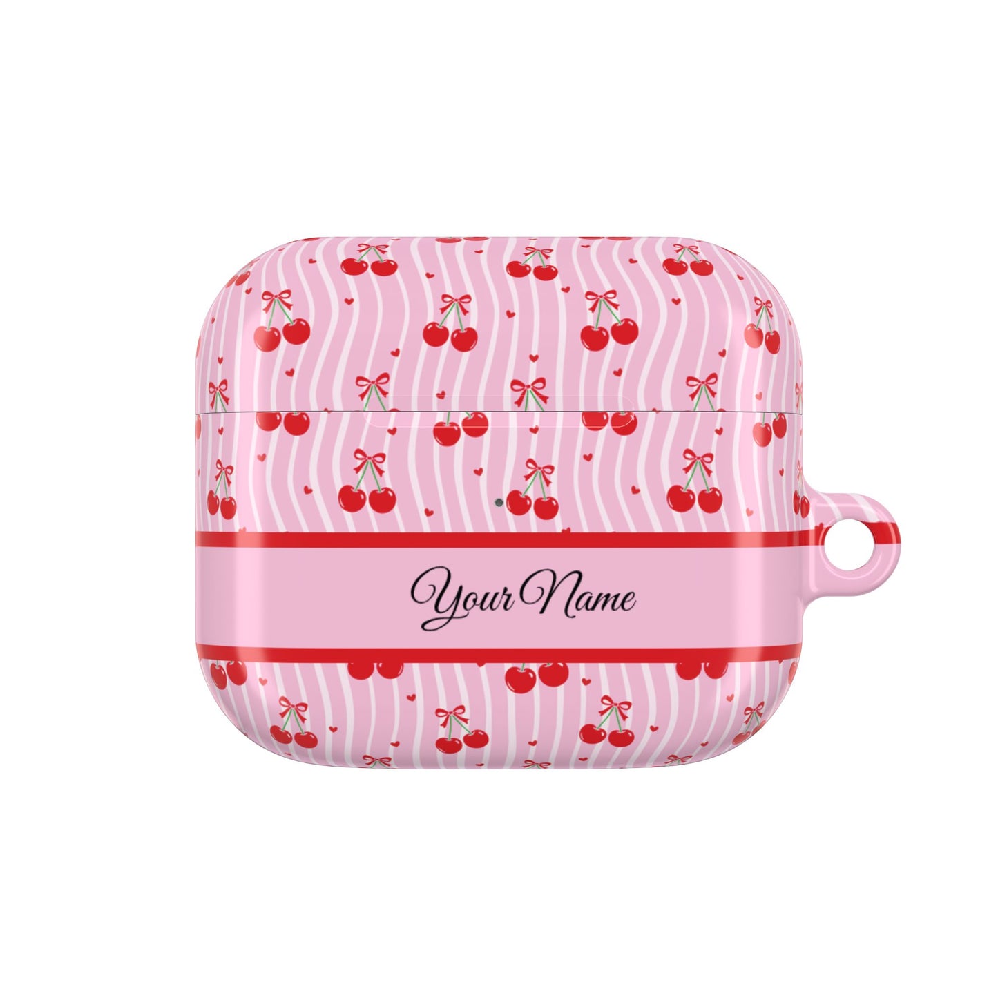 Personalized Cherry Blossom Dreams AirPod Case — Pink Custom Name Charging Cover ,Airpods Pro Gen 1 and 2, Gen 1 to 4.
