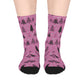 Winter Wonderland Pink  Mid-Length Socks