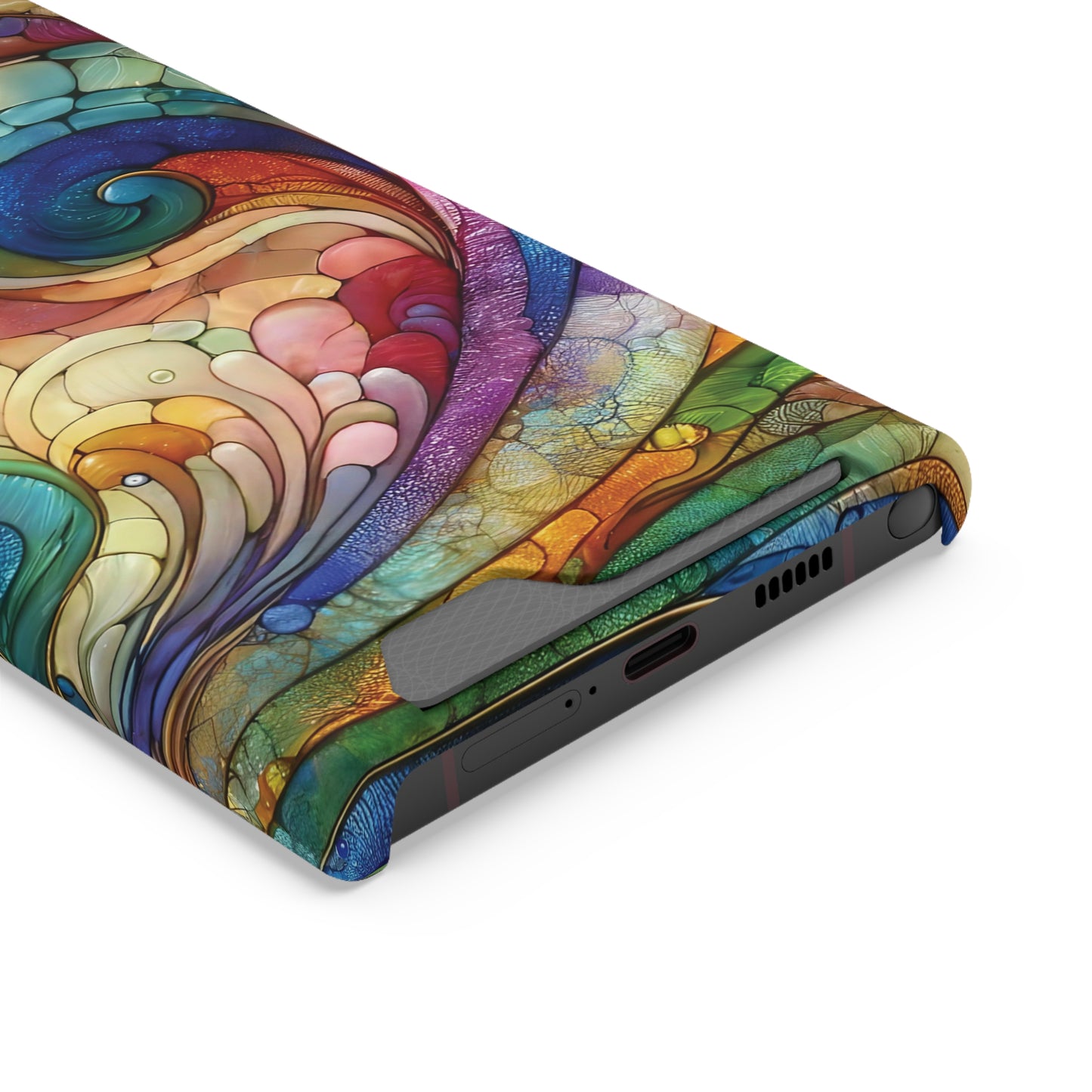 Spiral Spectrum iPhone and Samsung Case Card Holder