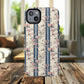 Victorian Rose Stripe iPhone Case, Tough Magnetic Cases for Stylish Protection, Flower Pattern iPhone Cover, Trendy Gift Idea for Her