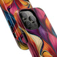 Vibrant Leaf Wave Tough Magnetic Phone Case, Vibrant Smartphone Cover, Unique Protective Case for Gifts, Phone Accessories, Trendy Design
