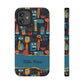 Personalized Colorful Abstract Faces Clear Impact-Resistant Case