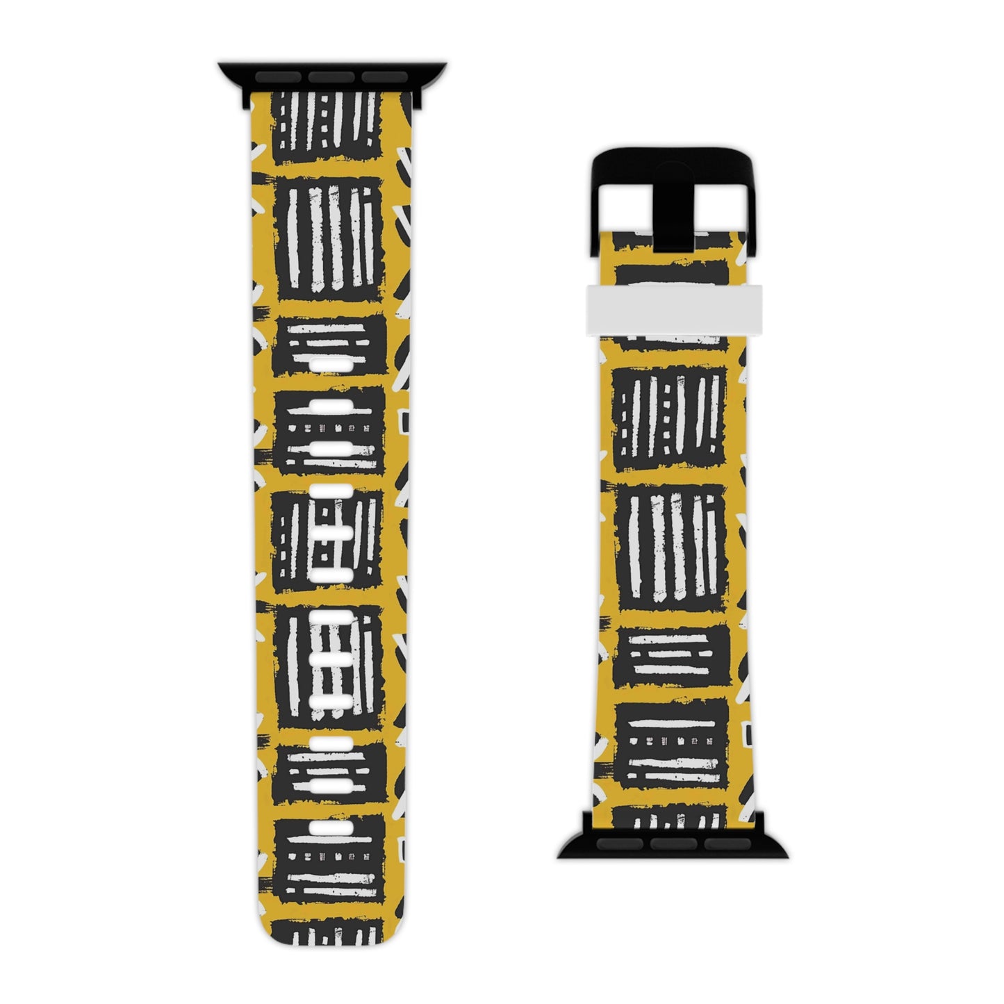 Tribal Vibes Stylish Apple Watch Band – Modern Geometric Design.