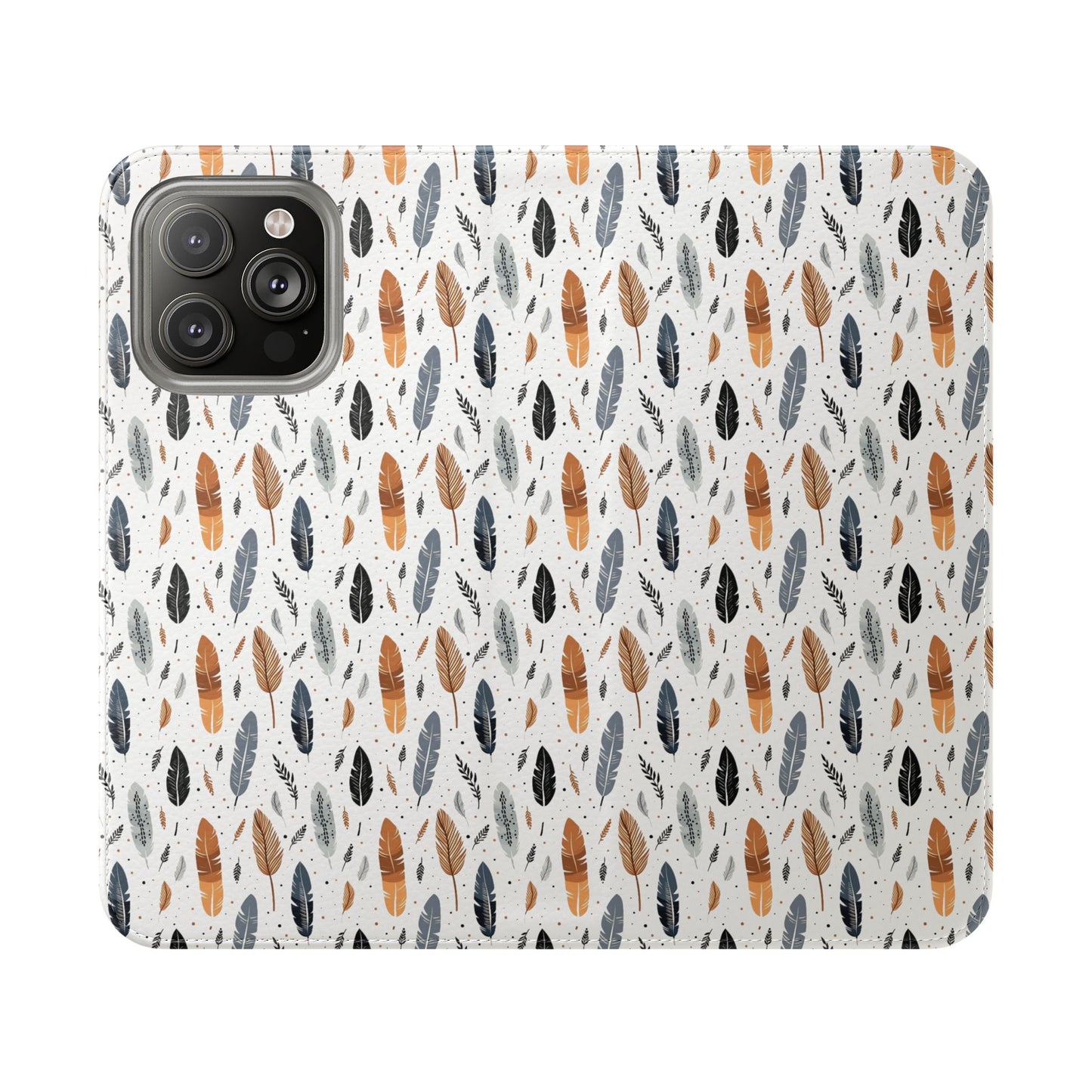 Whispering Feathers iPhone and Samsung Flip Cases