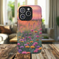 Floral Sunset Phone Case, Tough Magnetic Cases for iPhone, Nature Lover Gift, Durable Protection, Eco-Friendly Phone Accessory