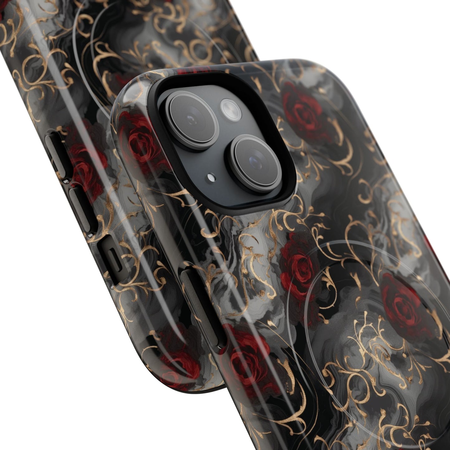 Elegant Floral Tough iPhone Magnetic Cases, iPhone Protection, Unique iPhone Covers, Stylish Mobile Accessories, Gift for Her