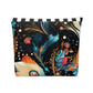 Ethereal Feathers Cotton Cosmetic Bag