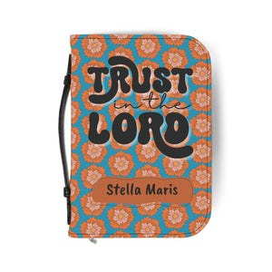 Personalized Floral Bible Cover - Trust in the Lord Design for Believers| Baptism | Christening | Anniversary | Birthday Gifts.