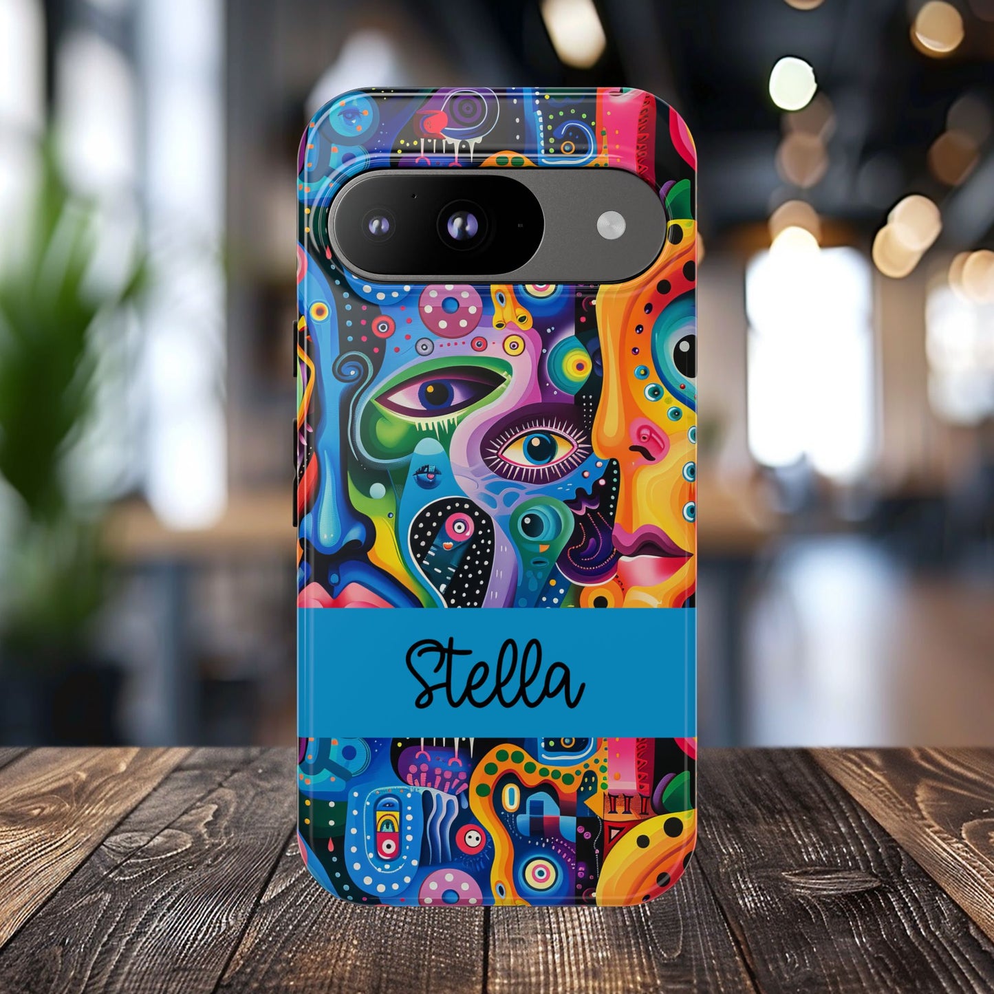 Psychedelic Visions Vibrant Samsung, iPhone and Google Pixel Phone Cases - Colorful Artistic Design