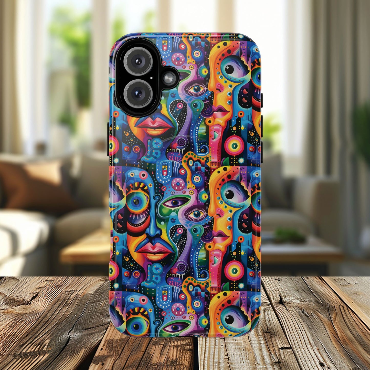 Psychedelic Visions Tough iPhone Magnetic Case - Unique Art iPhone Cover