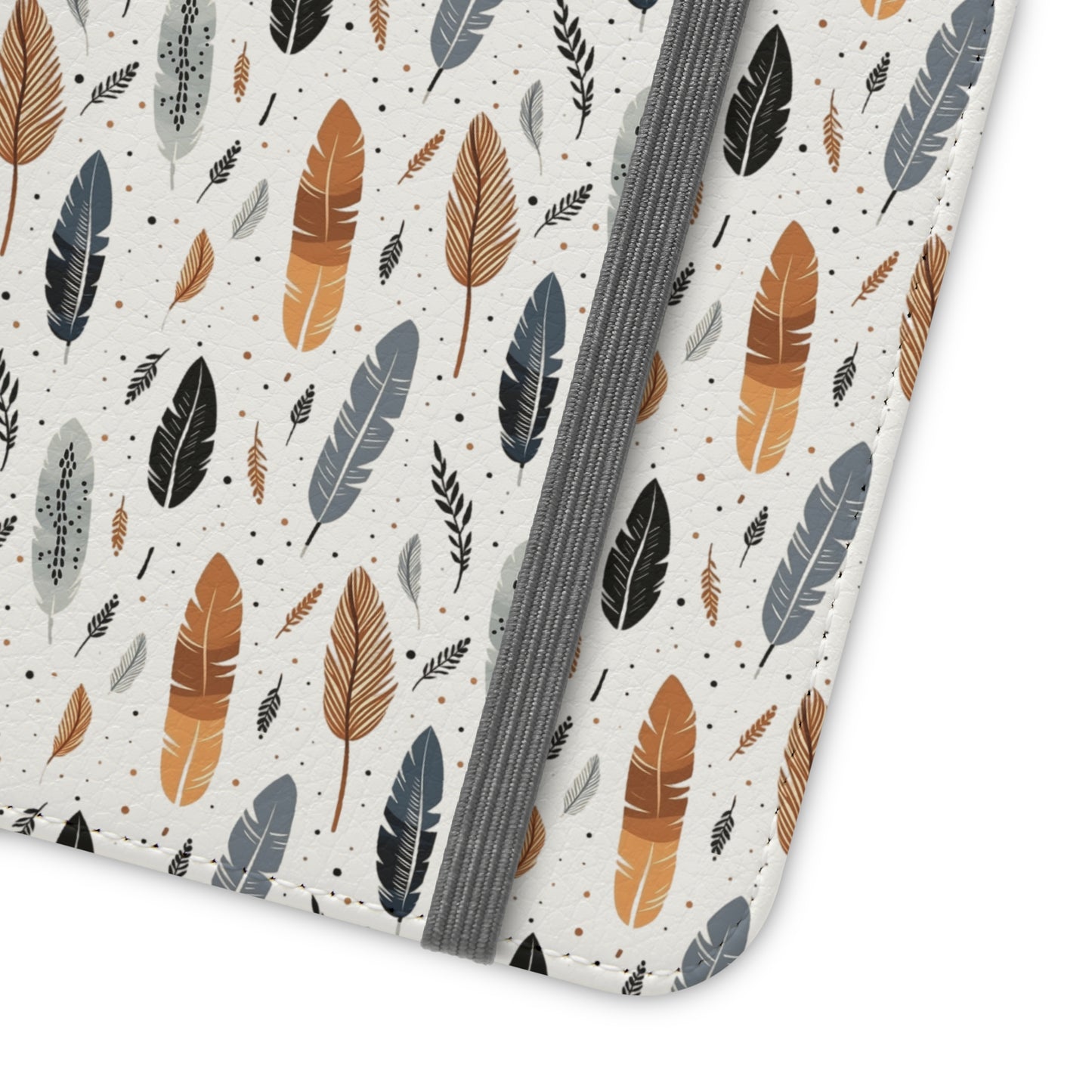 Whispering Feathers iPhone and Samsung Flip Cases