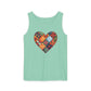 Patched Hearts Unisex Garment-Dyed Tank Top